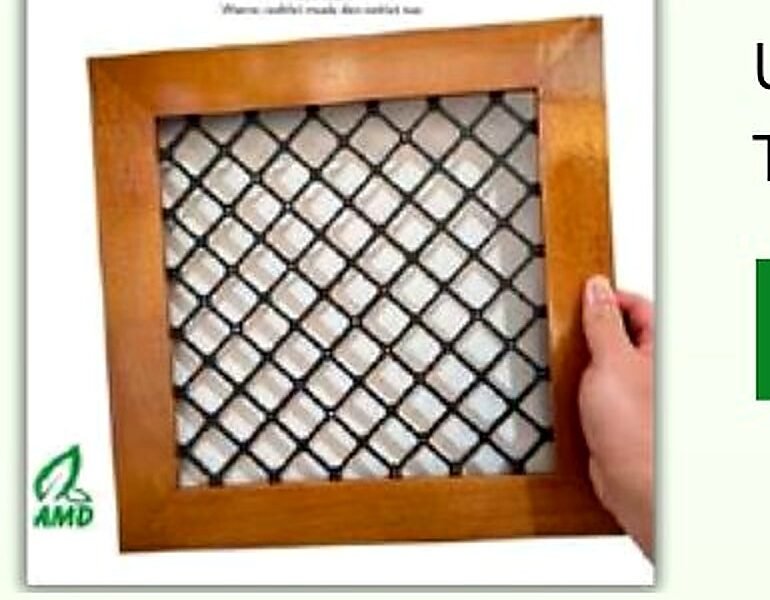 Bingkai Kayu 35×35 cm, tebal 2 cm — Aksesoris & Decking