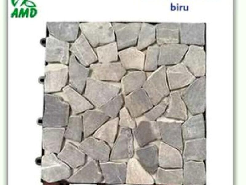 Decking Tile Batu Abstrak Biru — Aksesoris & Decking