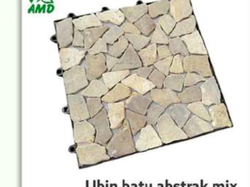 Decking Tile Batu Abstrak Mix — Aksesoris & Decking