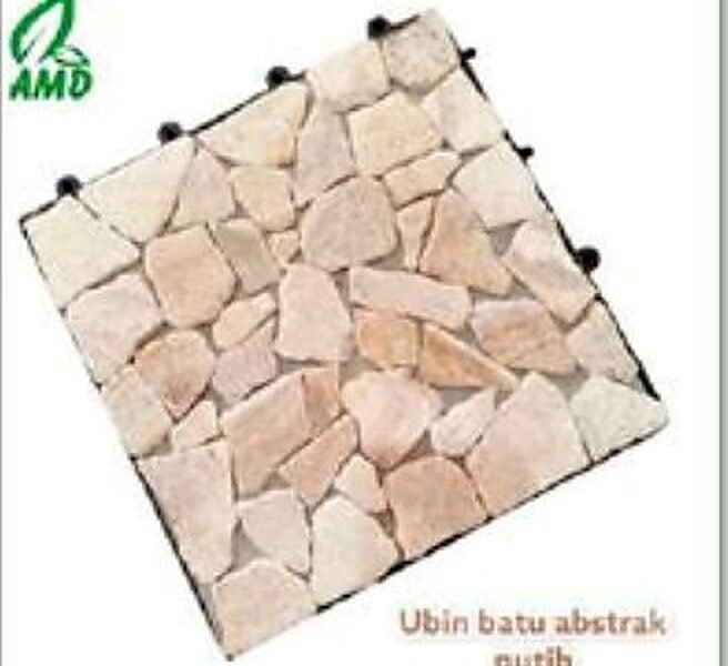 Ubin Batu Bulat Biru — Aksesoris & Decking