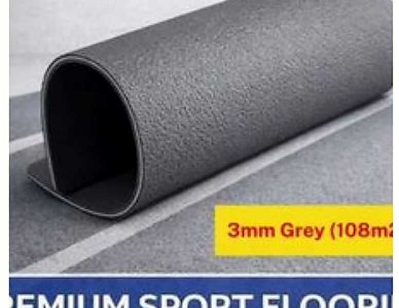 Vinyl Pickleball 3 mm Grey — Vinyl & Lantai Olahraga