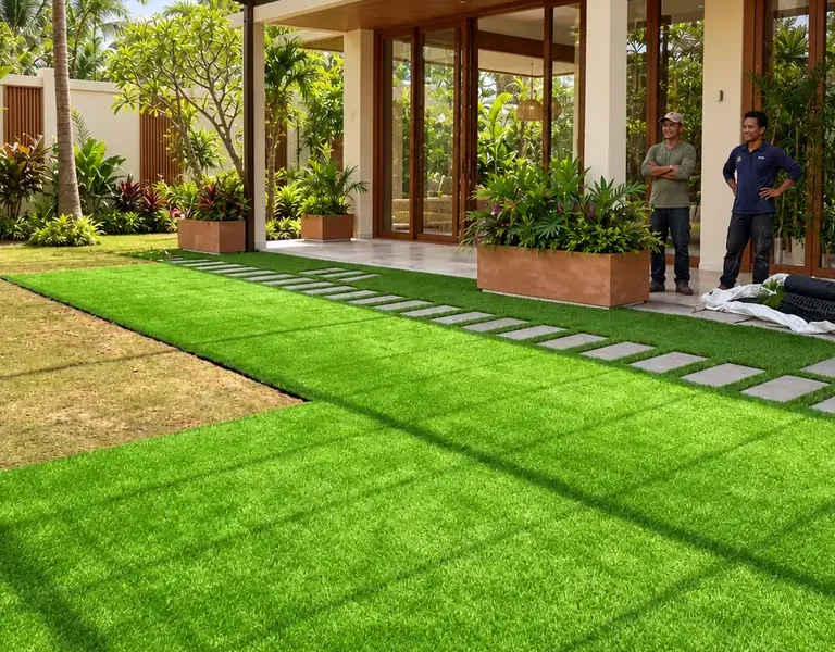 Jual Rumput Sintetis Badung untuk Vila, Resort & Acara